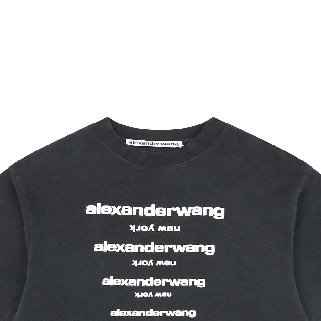Alexander Wang Lightweight Cotton Letter Graphic Tee