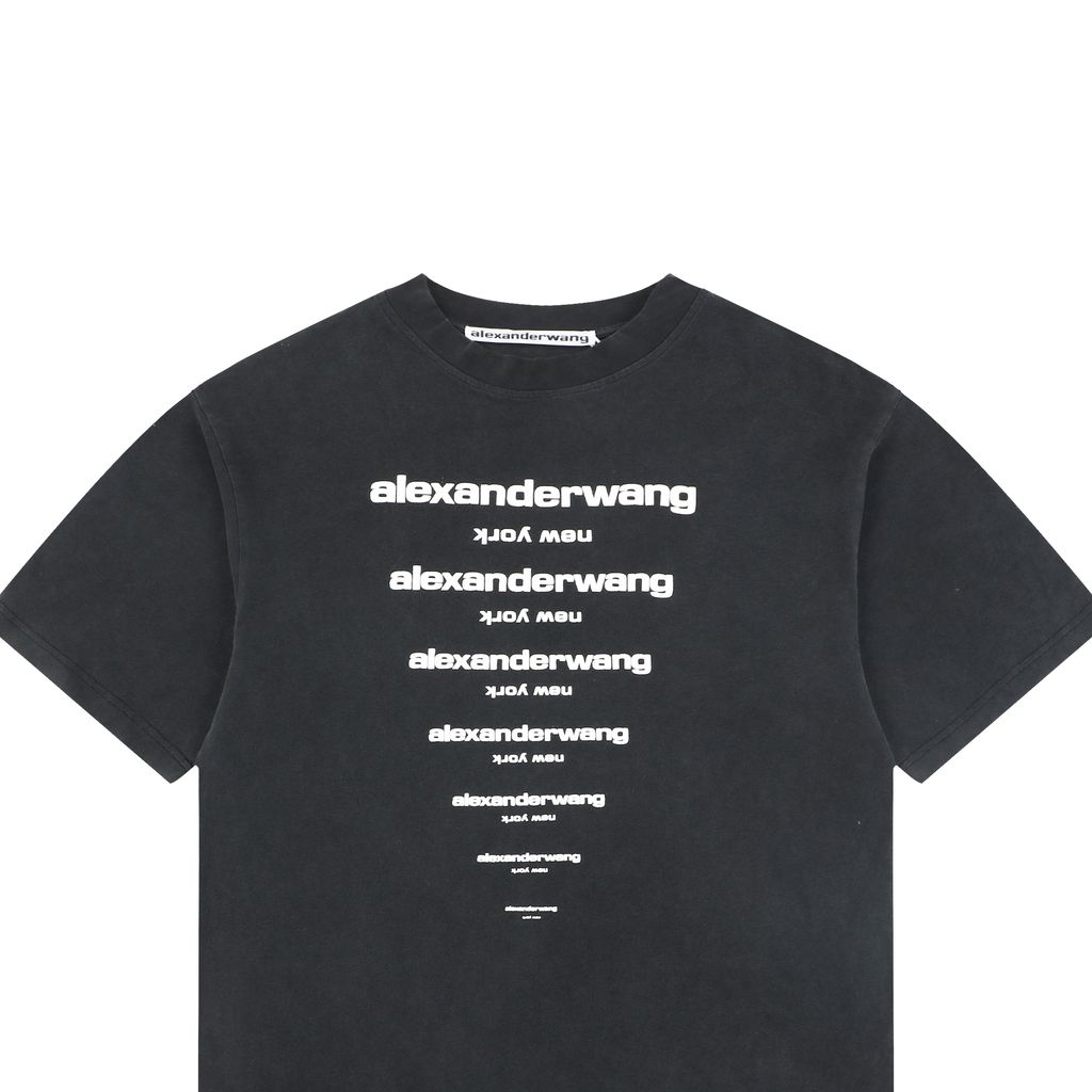 Alexander Wang Lightweight Cotton Letter Graphic Tee
