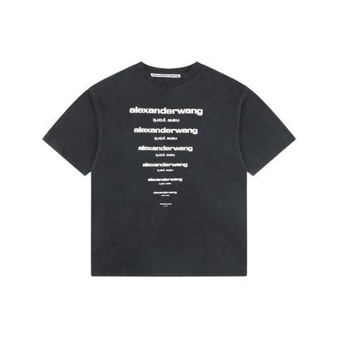 Alexander Wang Graduated Logo Puff Print T-Shirt