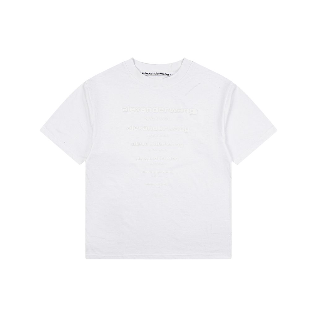 Alexander Wang Graduated Logo Puff Print T-Shirt