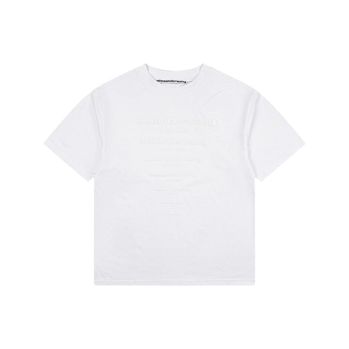 Alexander Wang Graduated Logo Puff Print T-Shirt