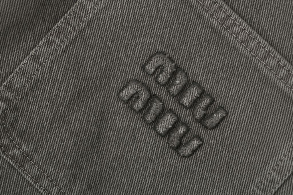 Miu Miu Rear Logo Embroidered Straight-Flare Jeans