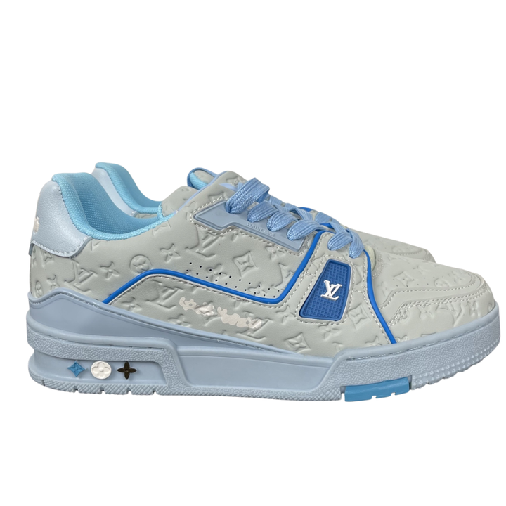 Louis Vuitton Tyler The Creator LV Trainer Low 1ACRYD Blue sneakers side view