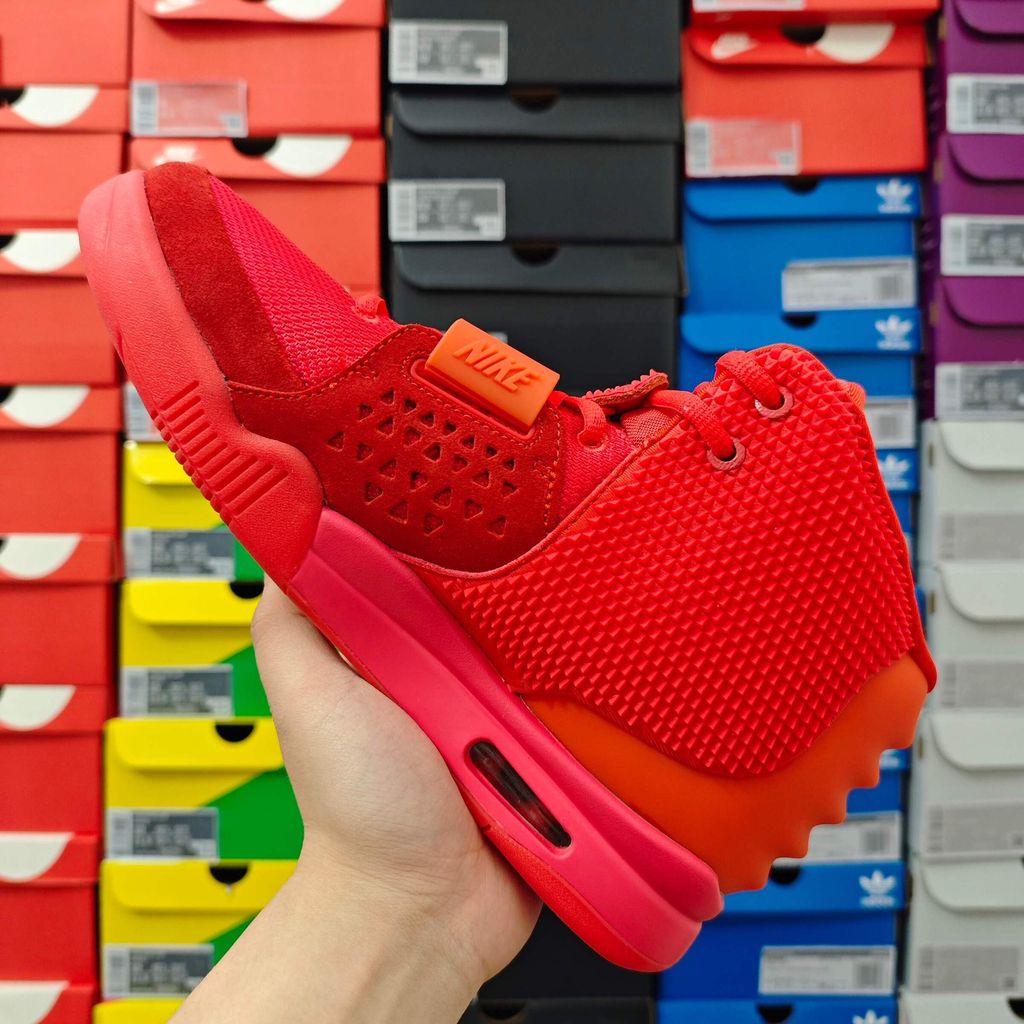 Nike Air Yeezy 2 Red October 508214-660 men's red sneakers side view