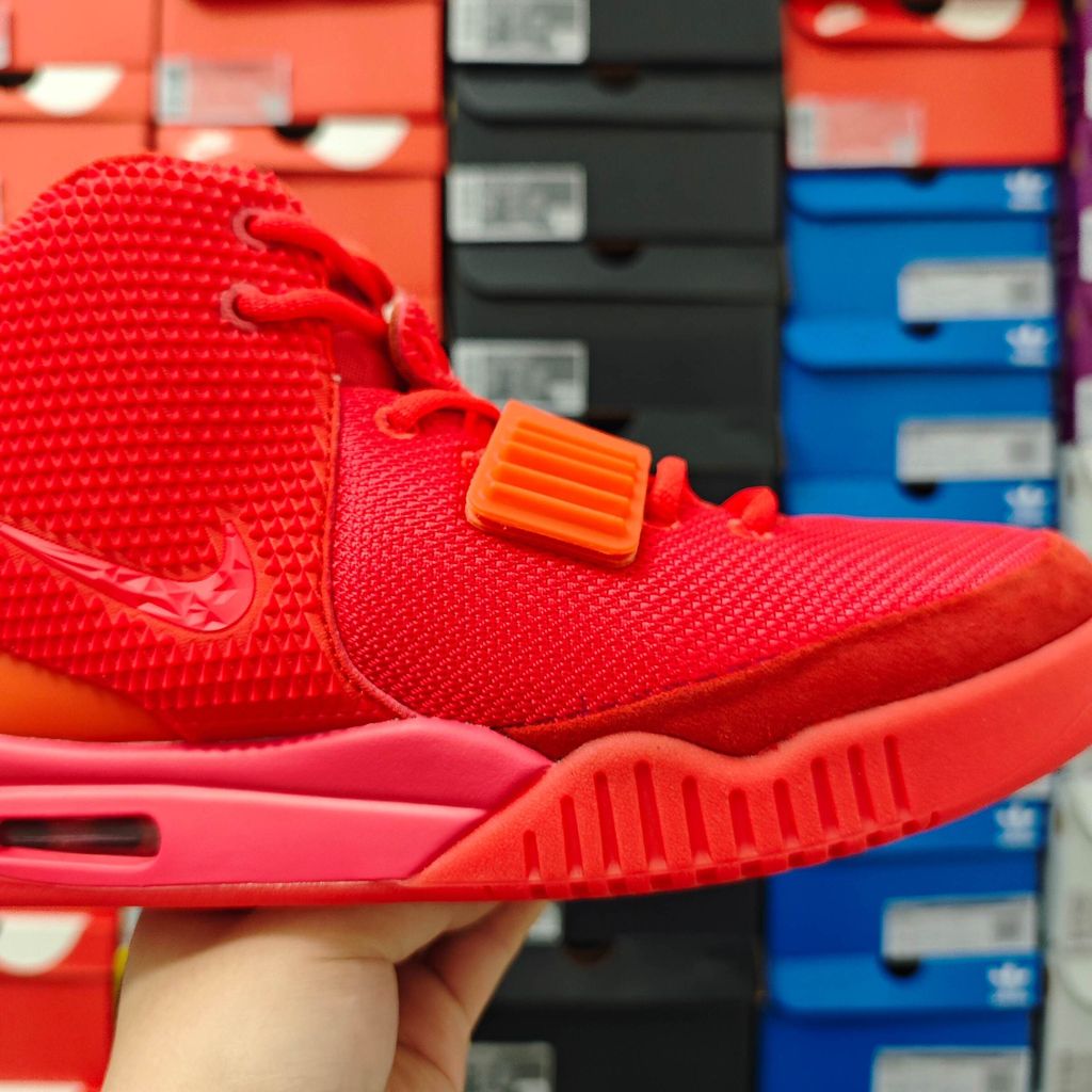 Nike Air Yeezy 2 Red October 508214-660 men's red sneakers side view