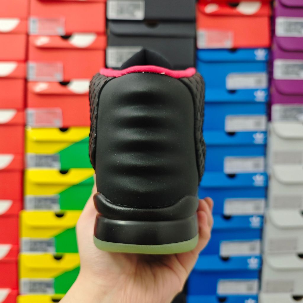 Nike Air Yeezy 2 Solar Red 508214-006 Black Solar Red men's sneakers side view