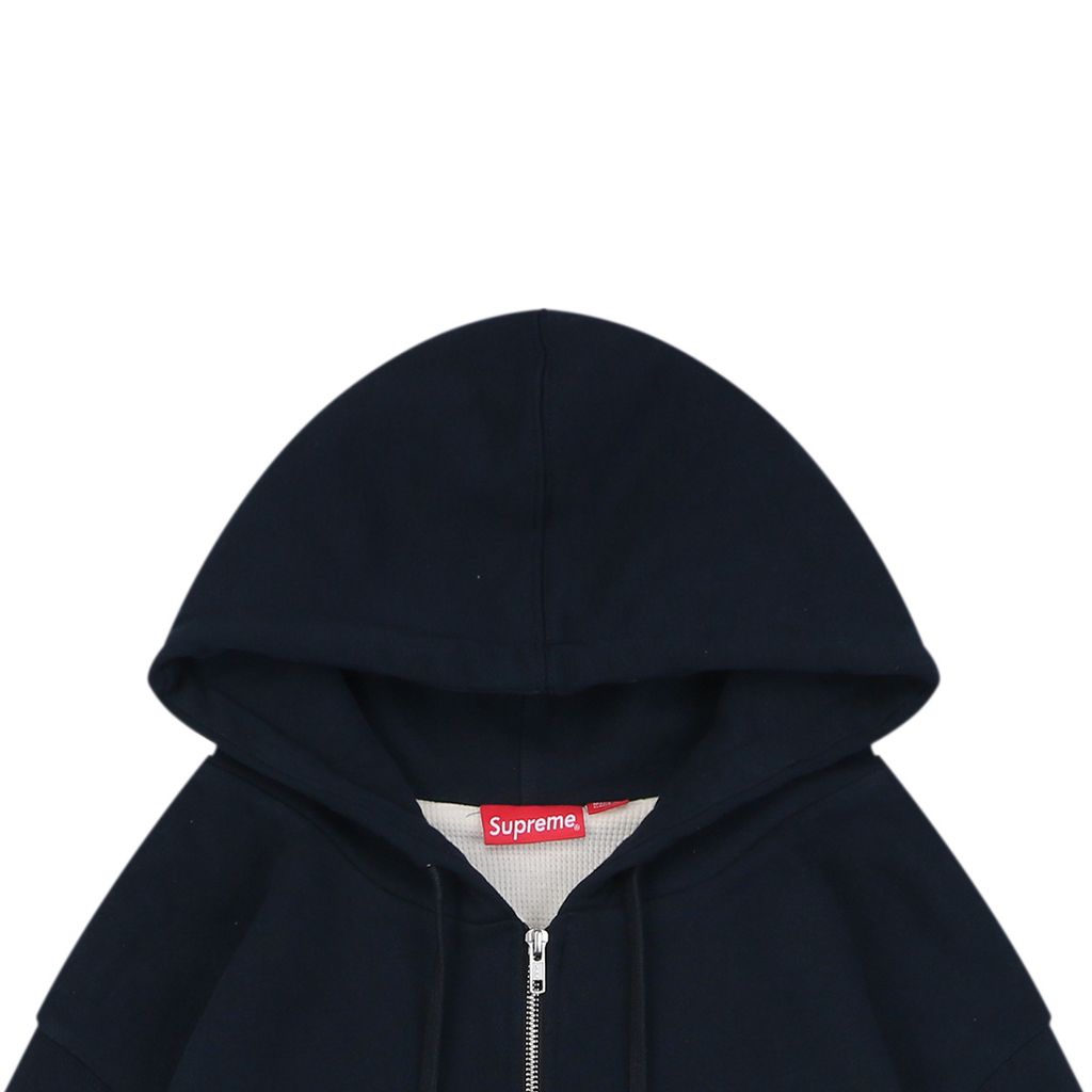 Supreme Navy 1.5KG Waffle-Lined Winter Hooded Jacket