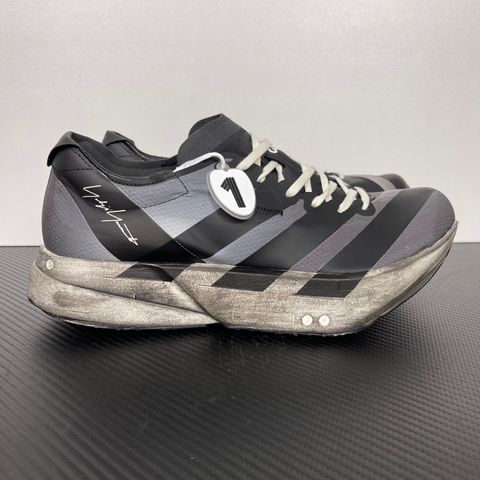 adidas Y-3 Adios Pro 4 KI7128 Black Off White Grey Five running shoes side view