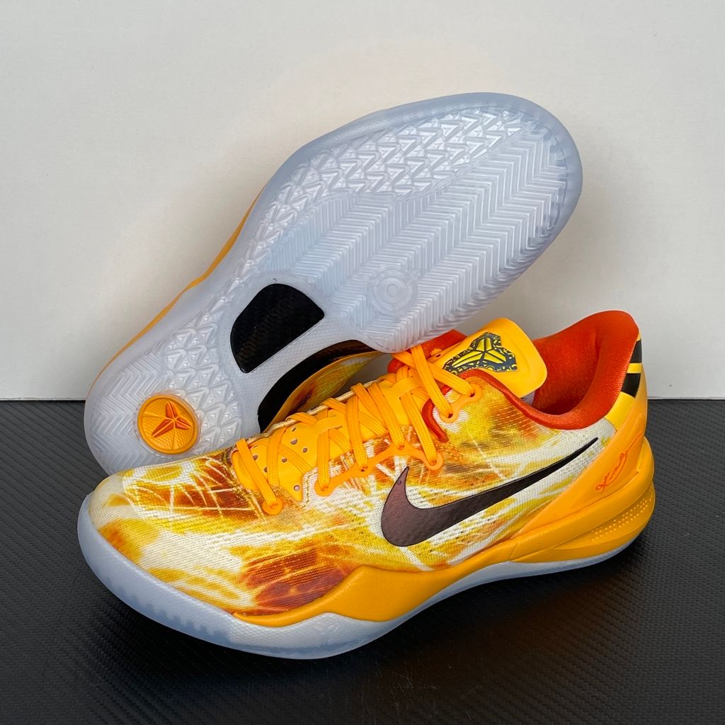 Nike Kobe 8 Protro Shanghai Fireworks IO6259-800 Laser Orange basketball shoes side view