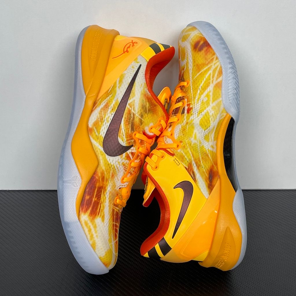 Nike Kobe 8 Protro Shanghai Fireworks IO6259-800 Laser Orange basketball shoes side view