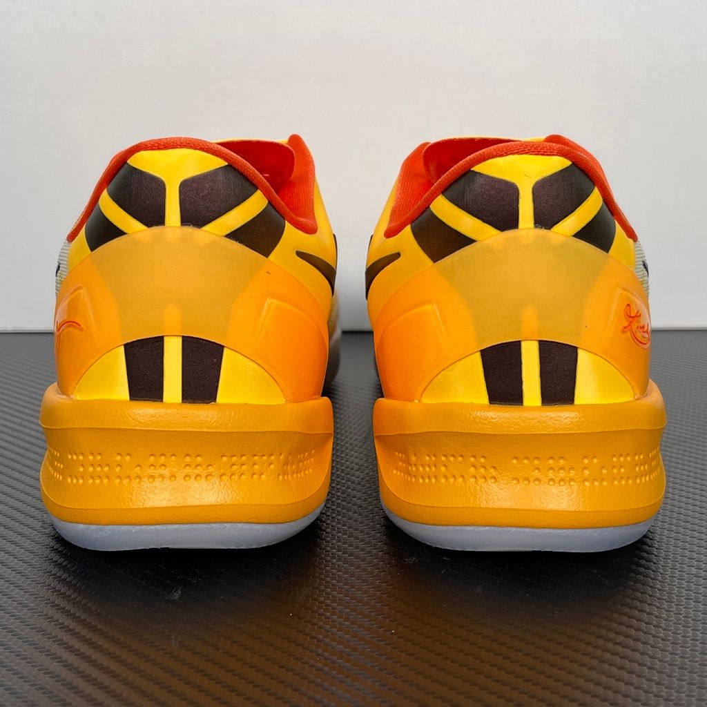 Nike Kobe 8 Protro Shanghai Fireworks IO6259-800 Laser Orange basketball shoes side view