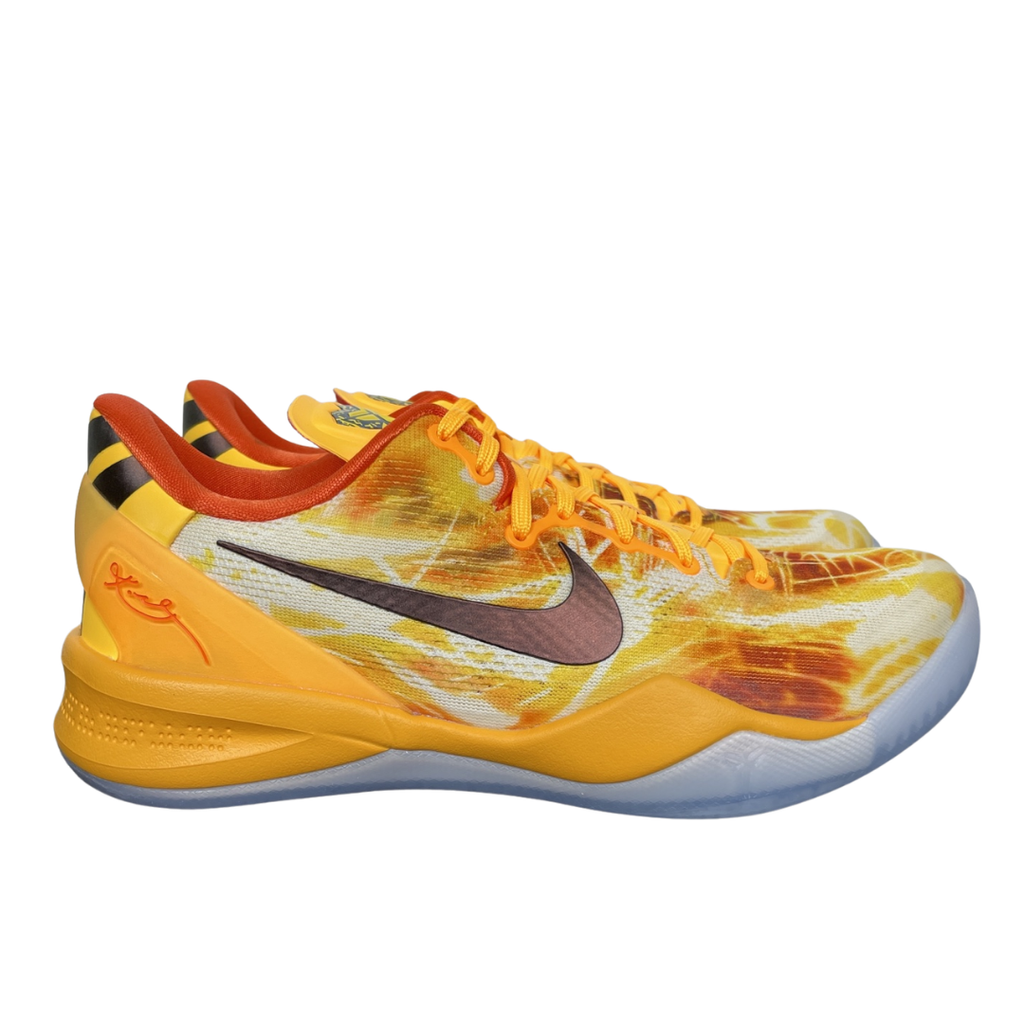 Nike Kobe 8 Protro Shanghai Fireworks IO6259-800 Laser Orange basketball shoes side view