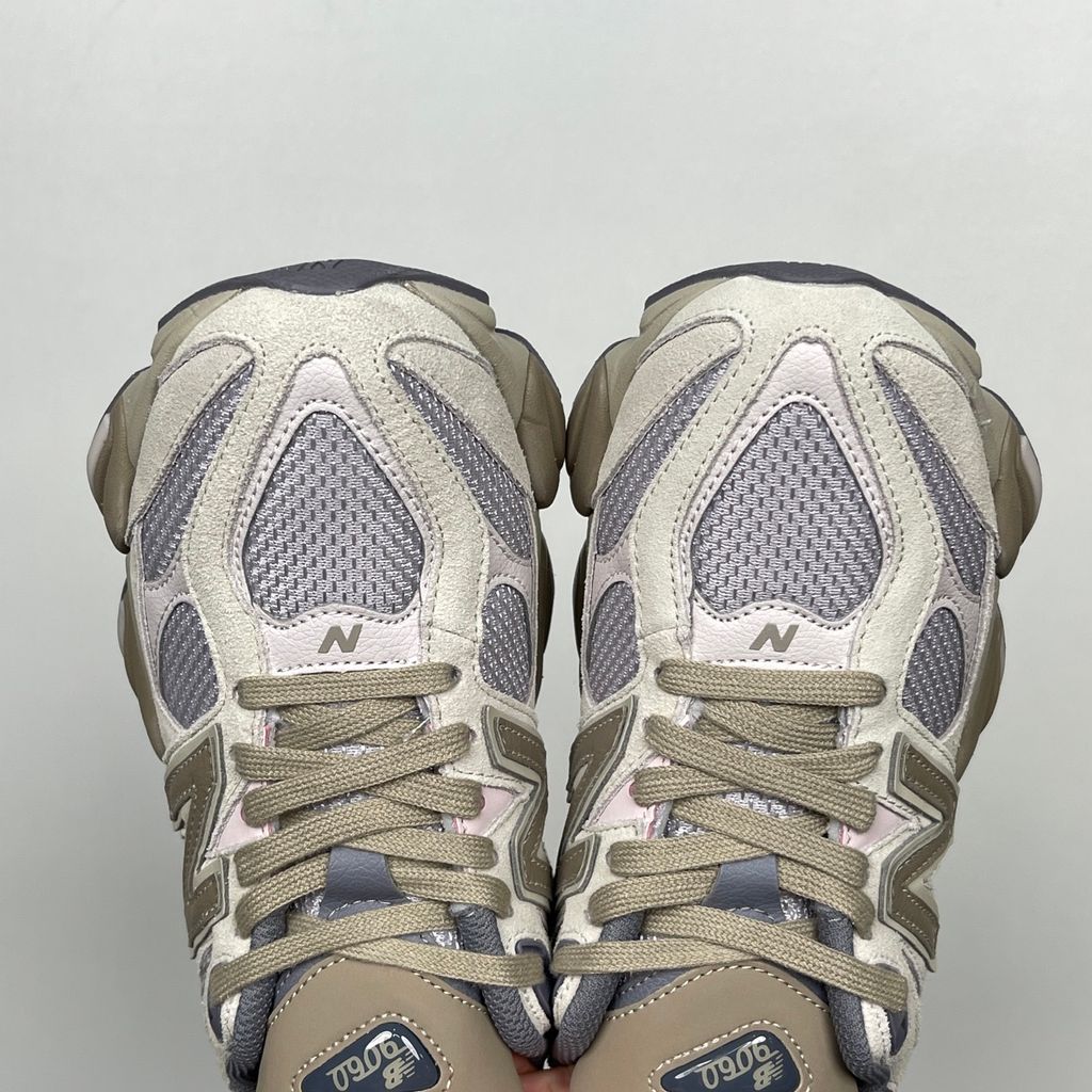 New Balance 9060 U9060152 Timberwolf Driftwood suede mesh sneakers side view