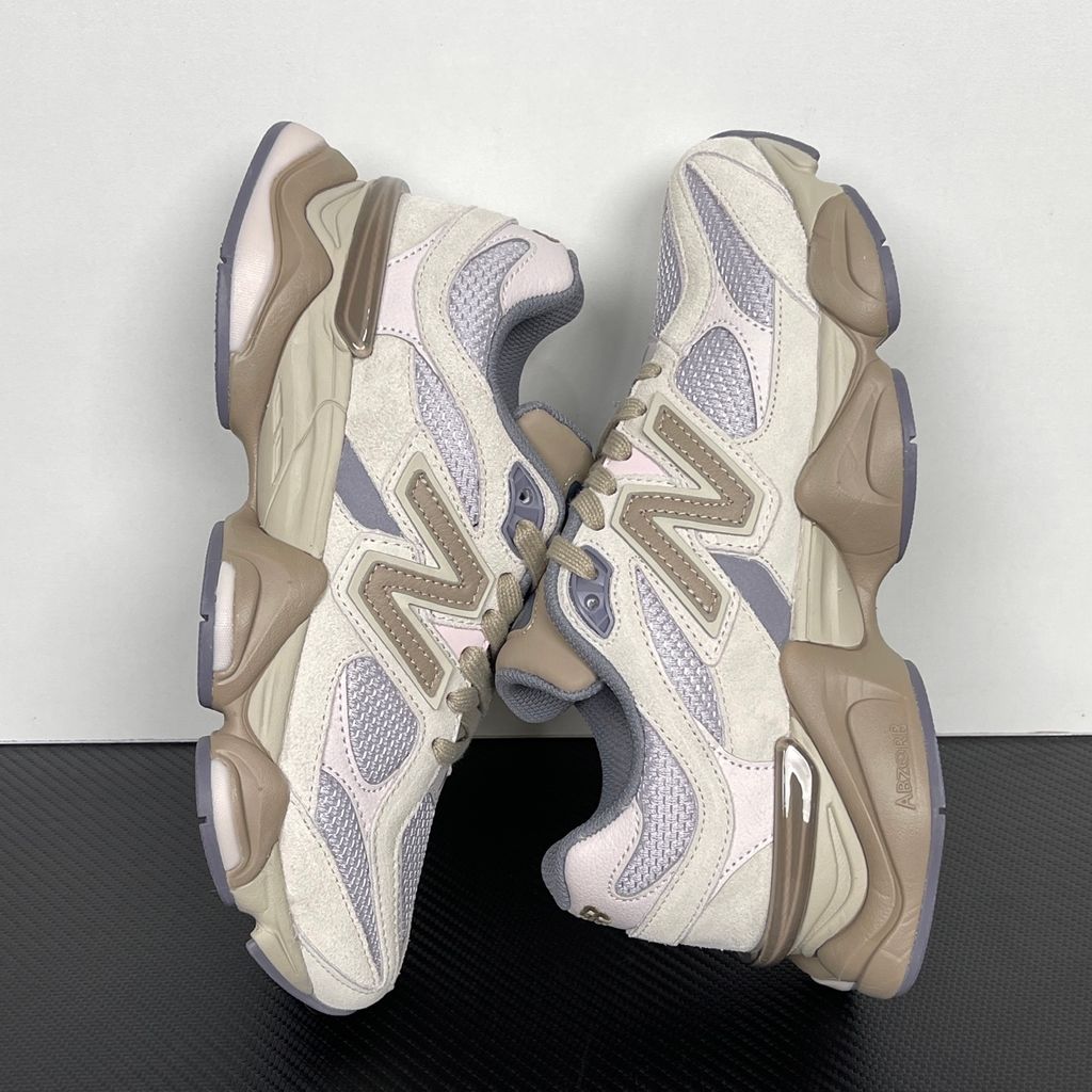 New Balance 9060 U9060152 Timberwolf Driftwood suede mesh sneakers side view