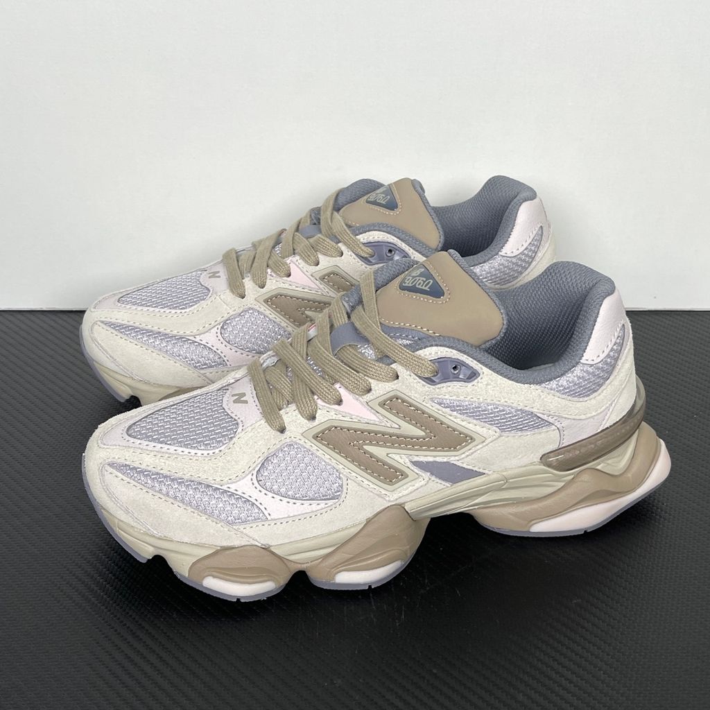 New Balance 9060 U9060152 Timberwolf Driftwood suede mesh sneakers side view