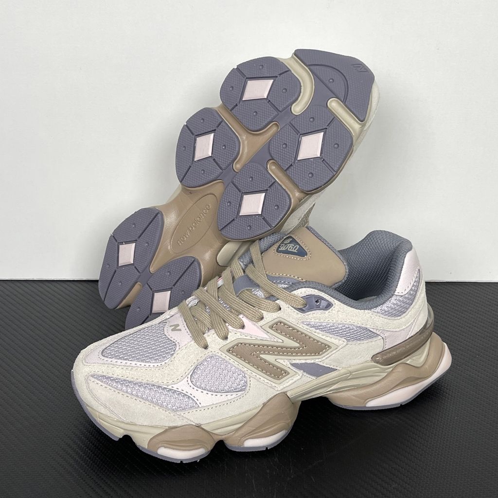 New Balance 9060 U9060152 Timberwolf Driftwood suede mesh sneakers side view