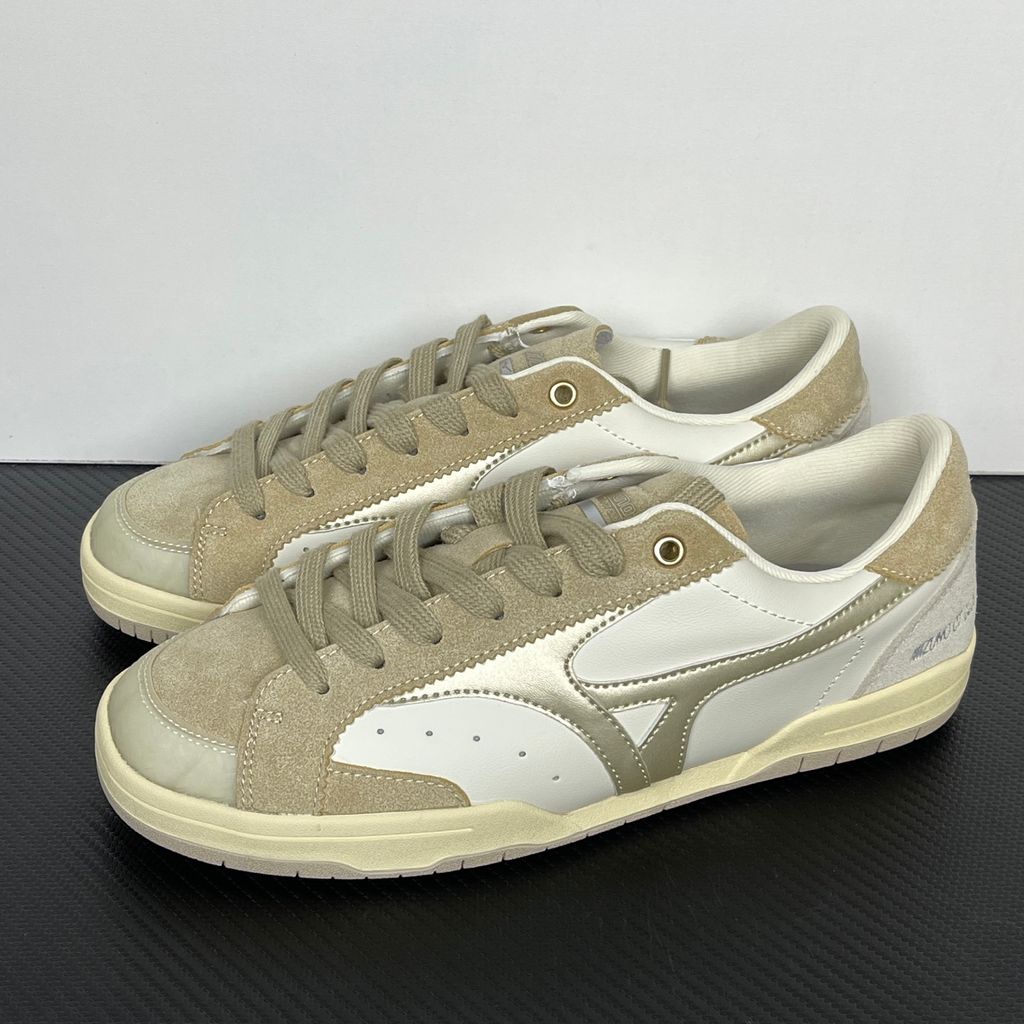 Mizuno CT Club D1GH261012 Off-White Beige Champagne Gold sneakers side view