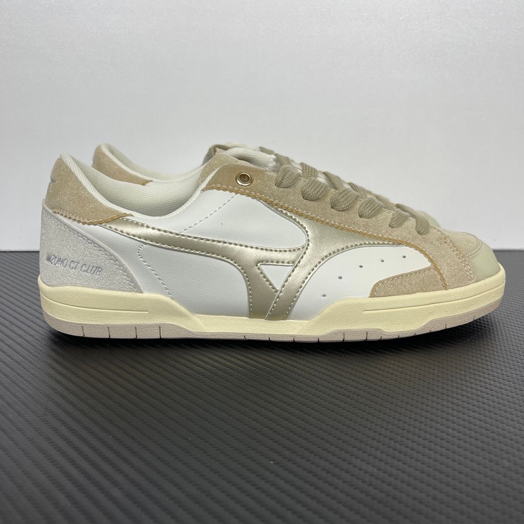 Mizuno CT Club D1GH261012 Off-White Beige Champagne Gold sneakers side view