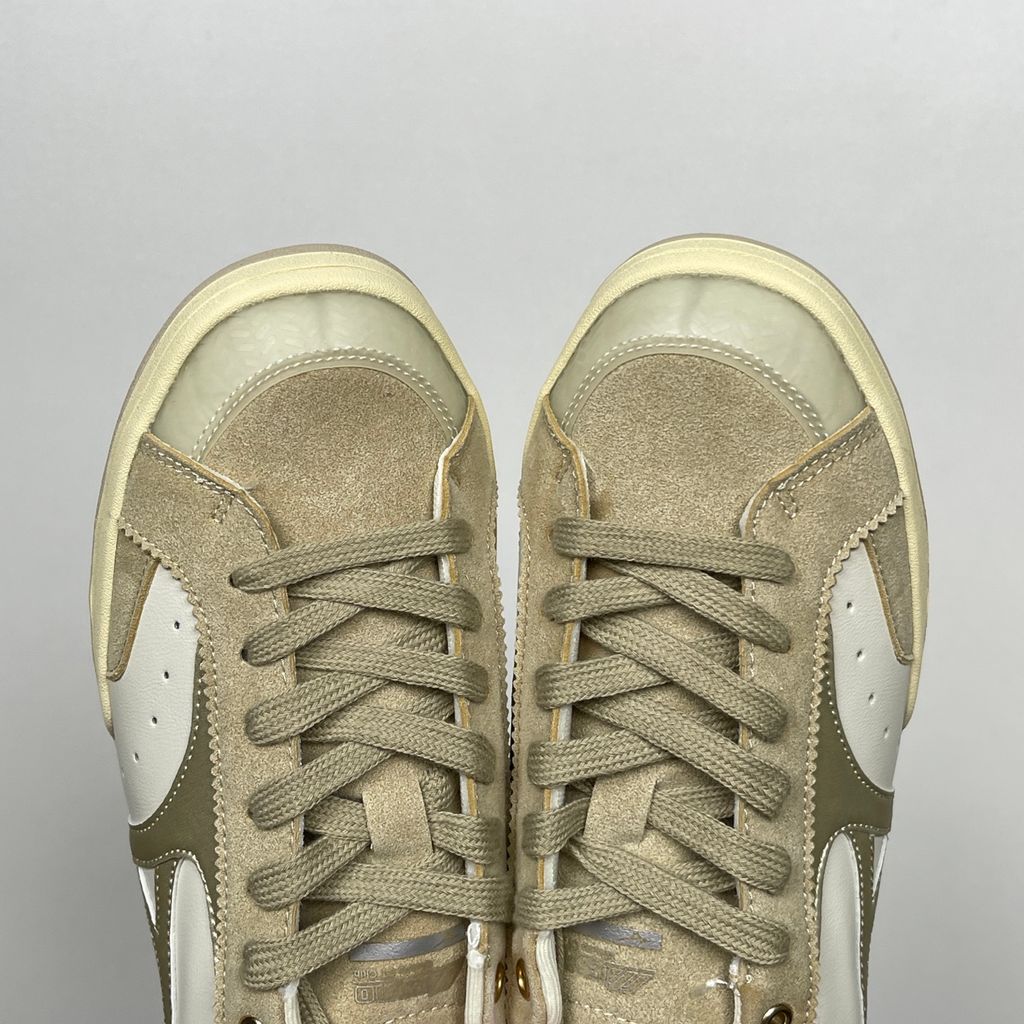 Mizuno CT Club D1GH261012 Off-White Beige Champagne Gold sneakers side view