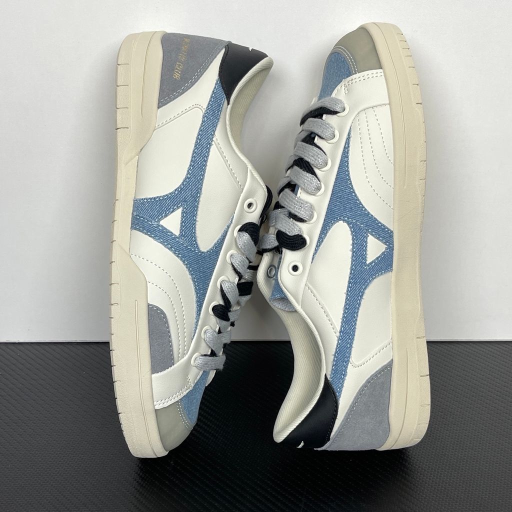 Mizuno CT Club D1GH261002 Off-White Light Blue Grey Black sneakers side view