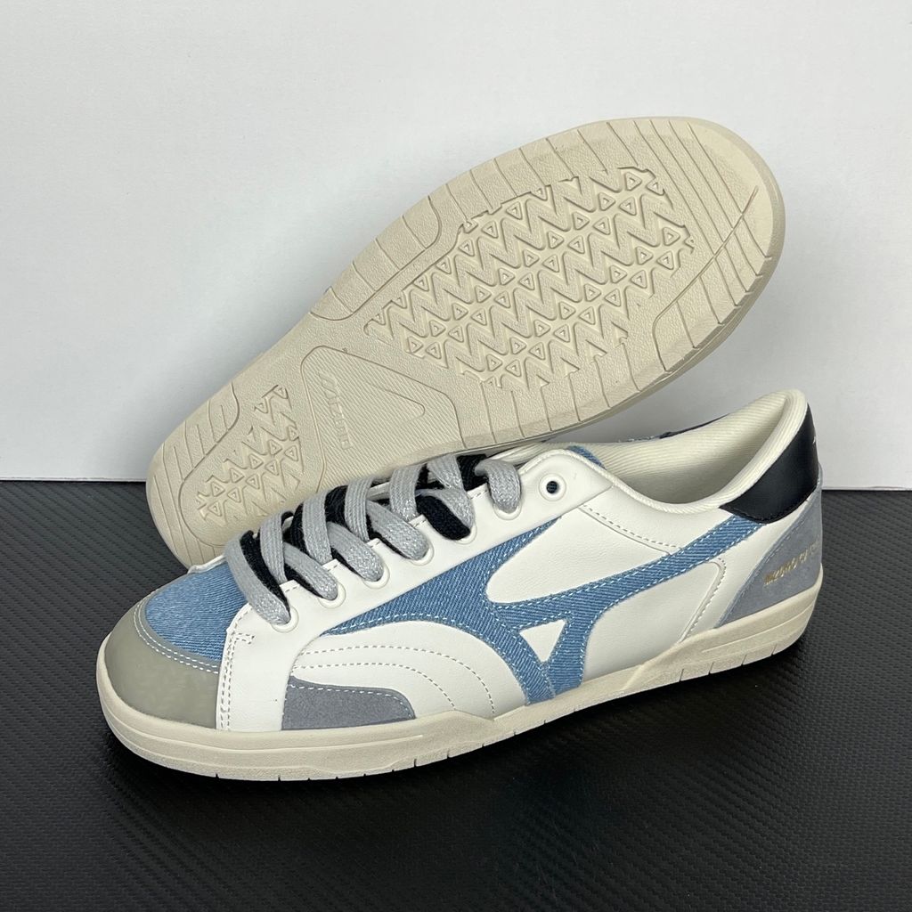 Mizuno CT Club D1GH261002 Off-White Light Blue Grey Black sneakers side view