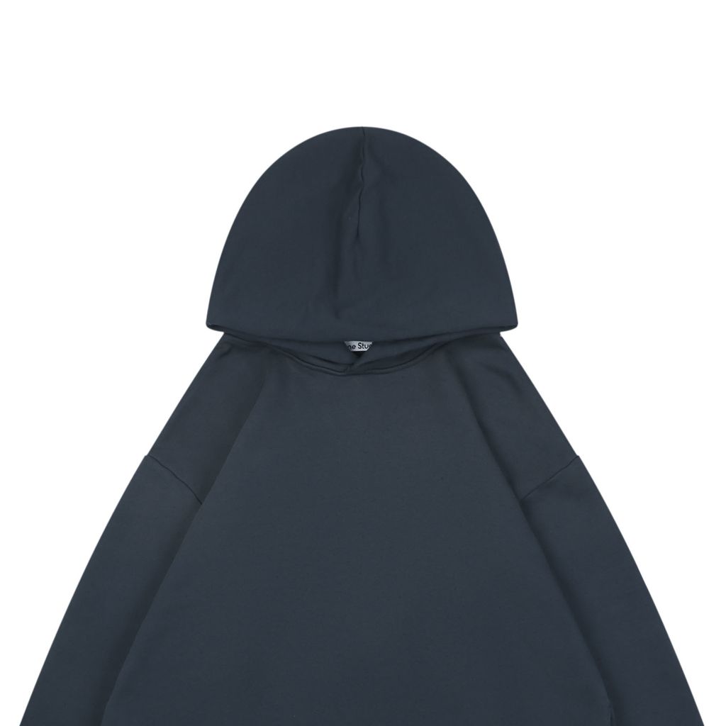 Acne Studios 380G Navy Vintage Washed Oversized Hoodie