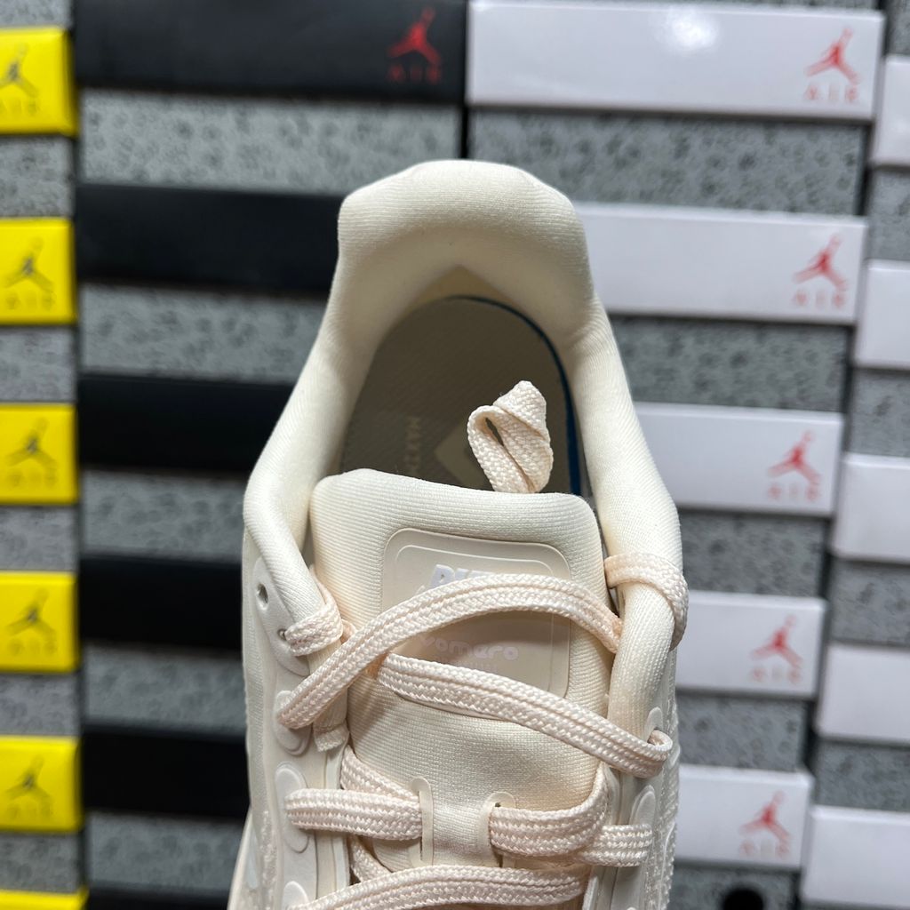 Nike Vomero Premium IQ8102-100 Chalk Pale Ivory women's running shoes side view