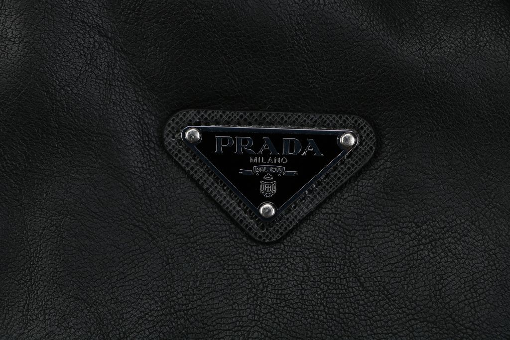 Prada 75D Nylon Lambskin Triangle Badge Jacket