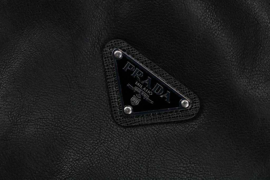 Prada 75D Nylon Lambskin Triangle Badge Jacket