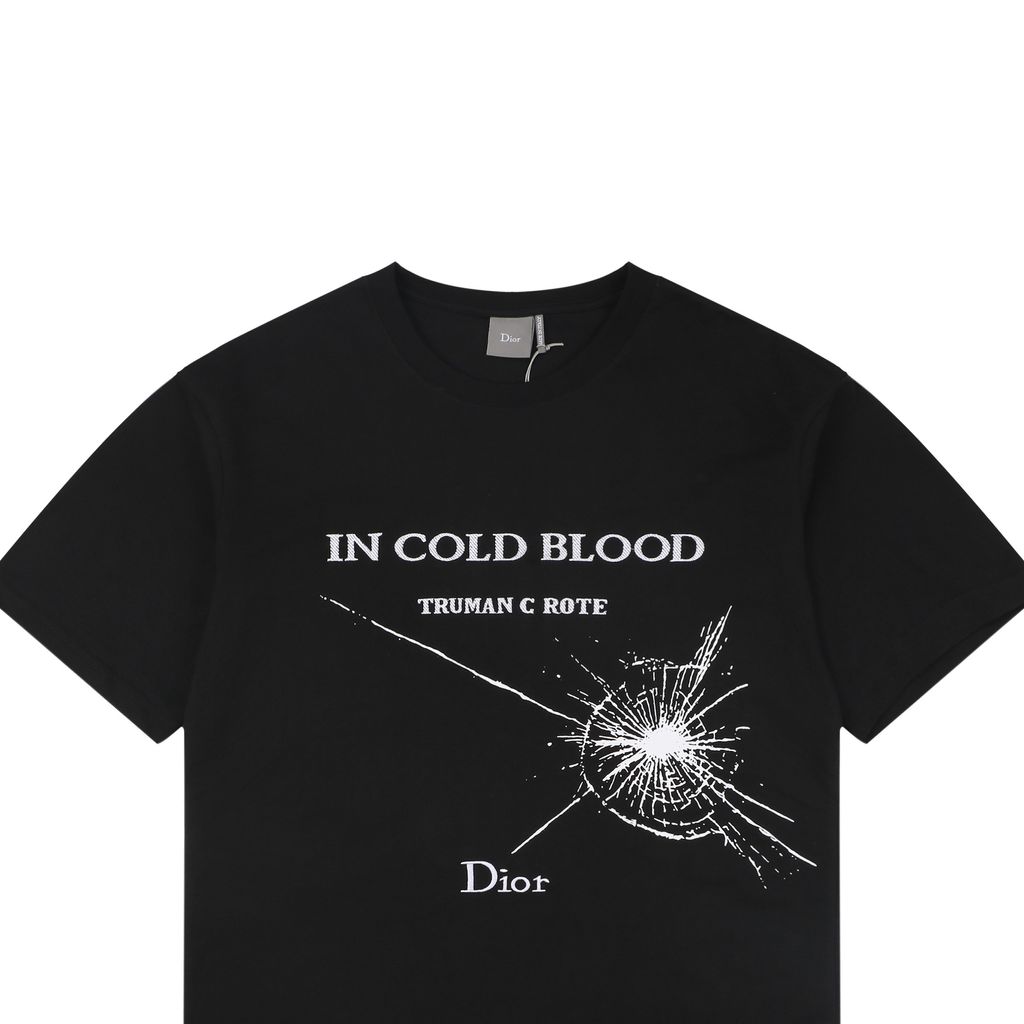 Dior 230G Combed Cotton Shattered Glass Graphic Tee