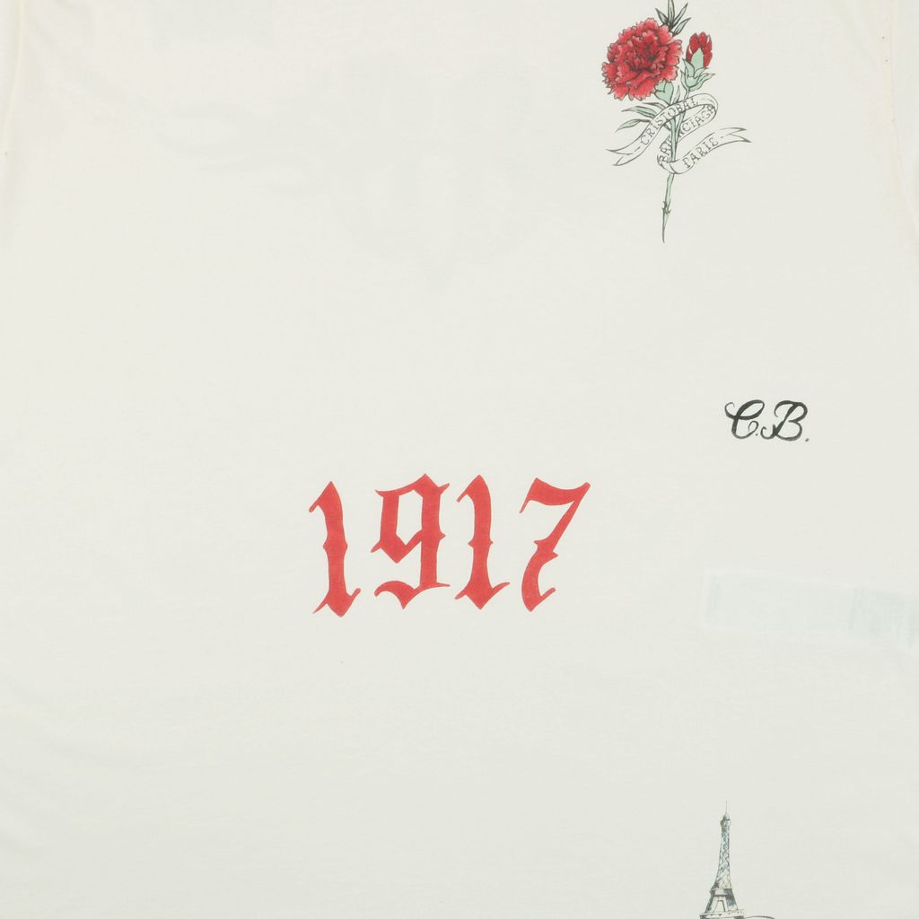 Balenciaga Rose Eiffel Tower Oversized Graphic T-Shirt