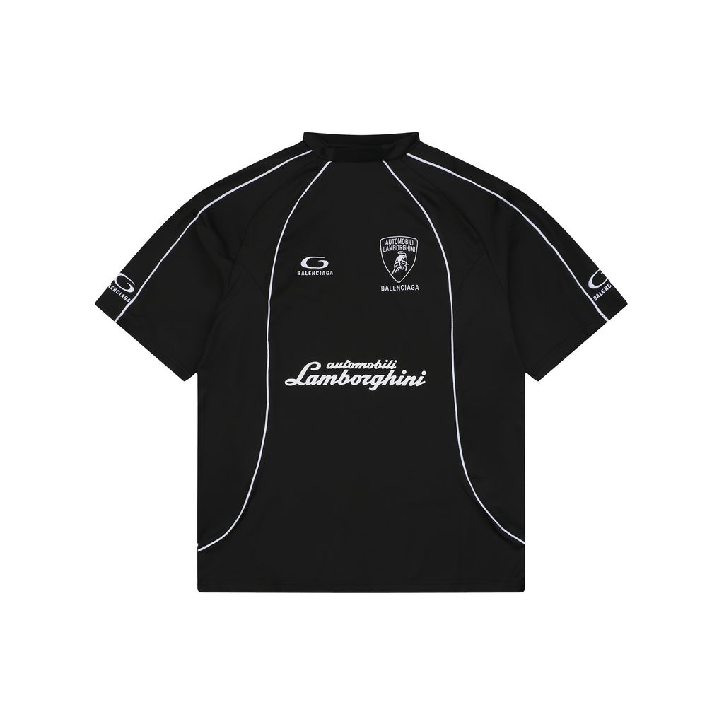 Balenciaga Lamborghini 63 Embroidered Oversized T-Shirt