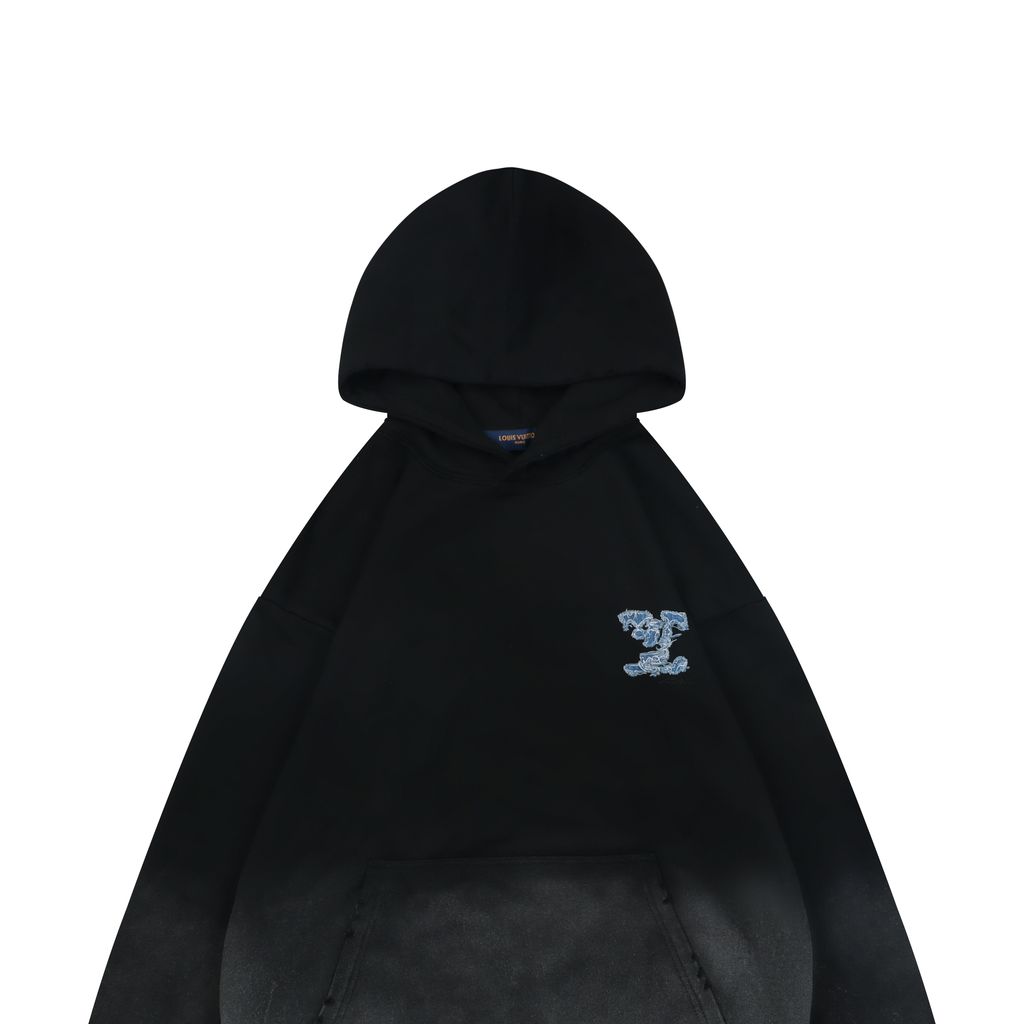 Louis Vuitton 400G Embroidered Monogram Hooded Sweatshirt