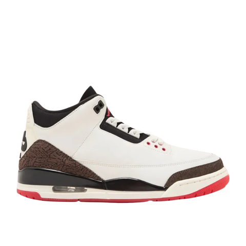 Air Jordan 3 Retro World's Best IF4396-103 Sail University Red men's sneakers side view