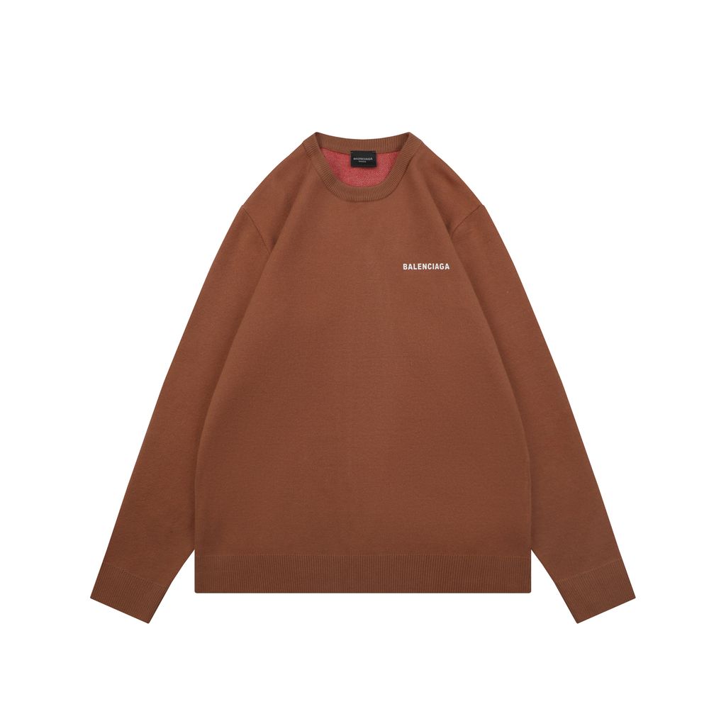 Balenciaga Cola Crewneck Sweater Brown