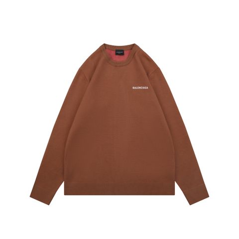 Balenciaga Cola Crewneck Sweater Brown