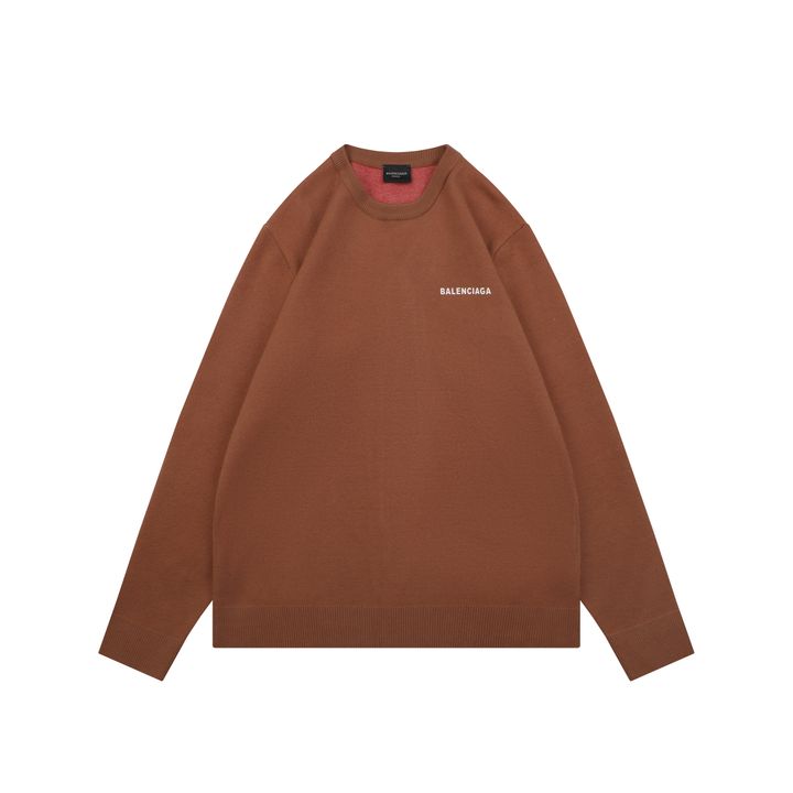 Balenciaga Cola Crewneck Sweater Brown