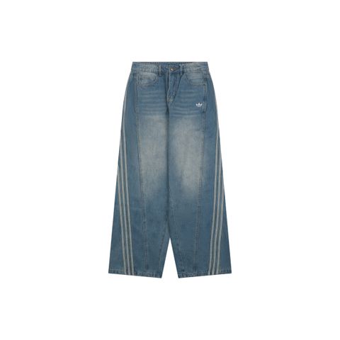 Adidas Trefoil Embroidered Denim Jeans