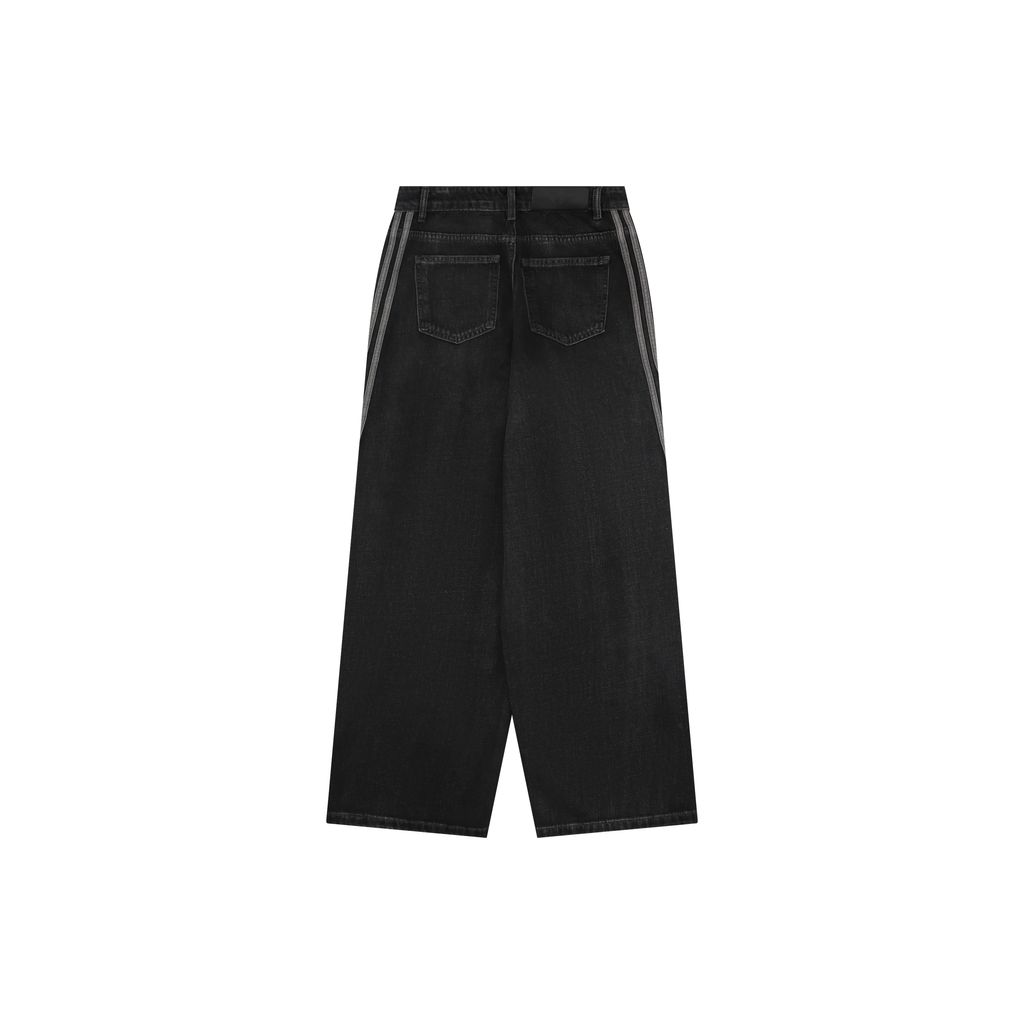 Adidas Trefoil Embroidered Denim Jeans