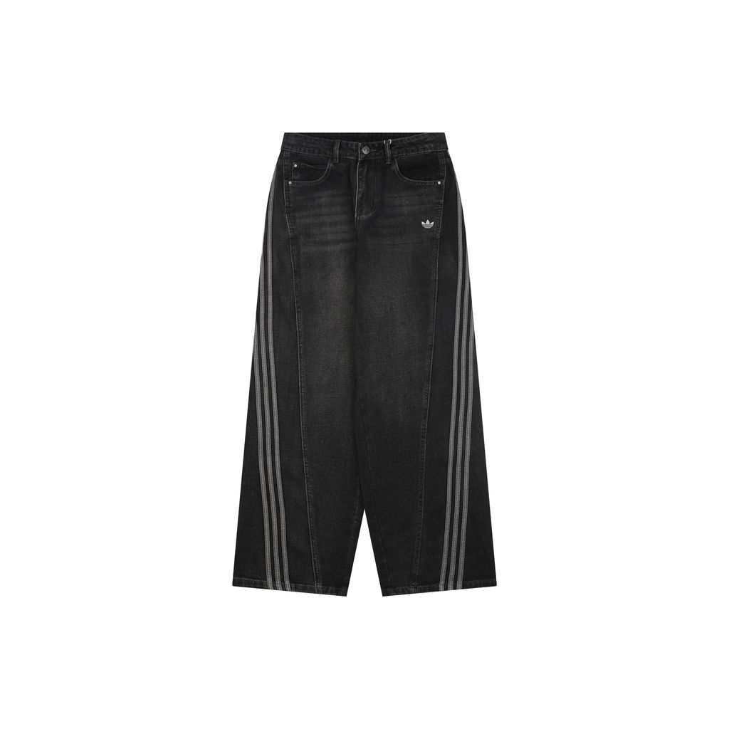 Adidas Trefoil Embroidered Denim Jeans