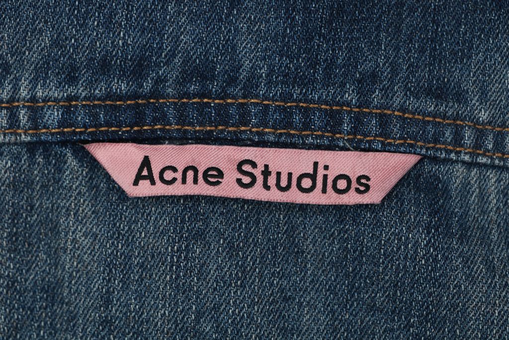 Acne Studios Heavyweight Cotton Splatter Denim Overshirt