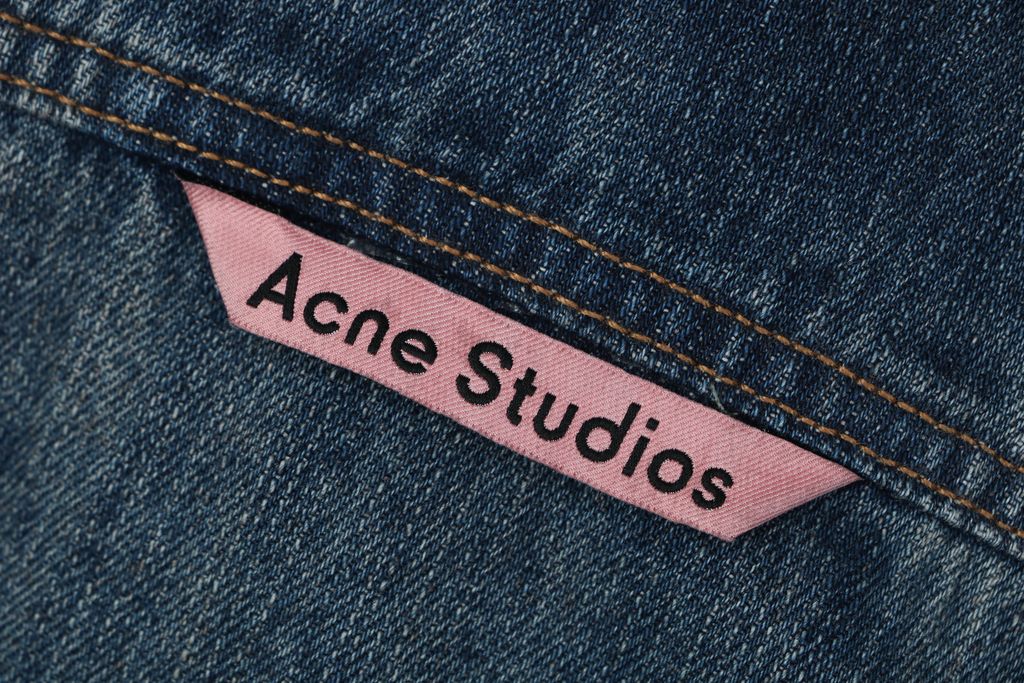 Acne Studios Heavyweight Cotton Splatter Denim Overshirt