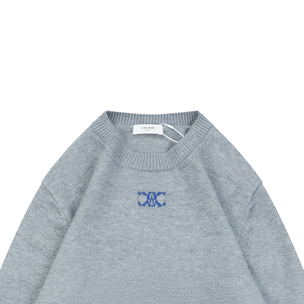CELINE Seamless Computer-Knit Relaxed Pullover