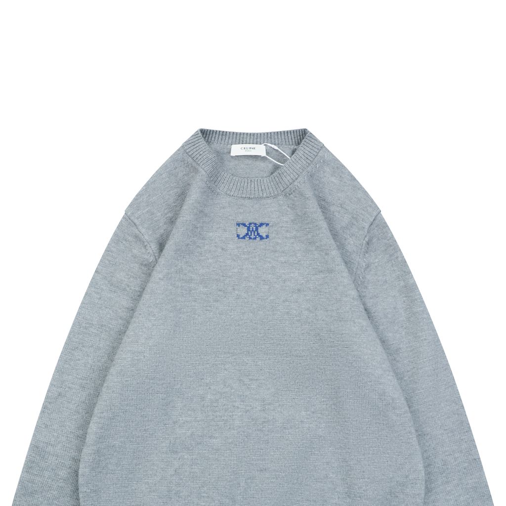 CELINE Seamless Computer-Knit Relaxed Pullover