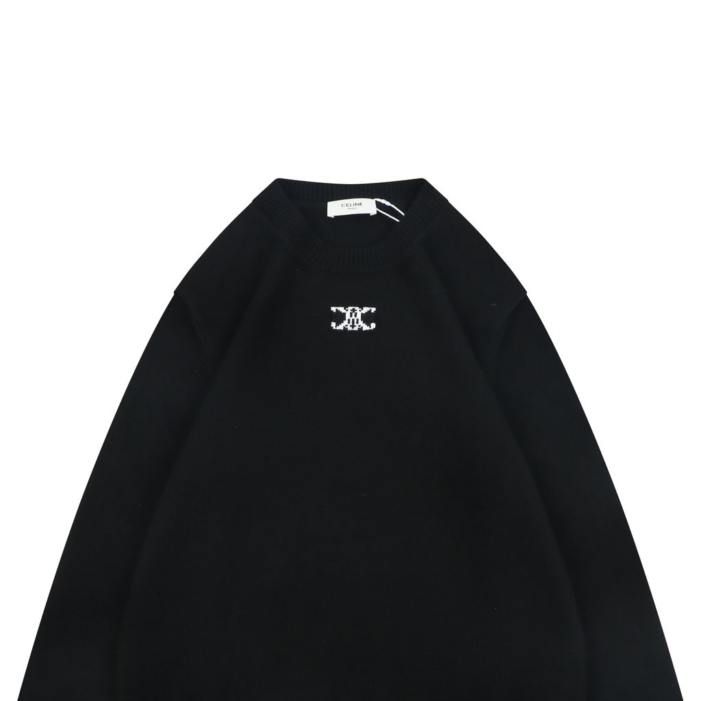 CELINE Seamless Computer-Knit Relaxed Pullover