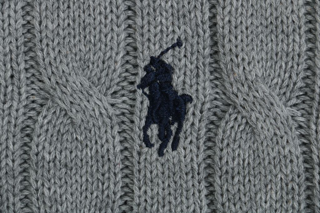 Ralph Lauren Pony Embroidered Polo Collar Sweater