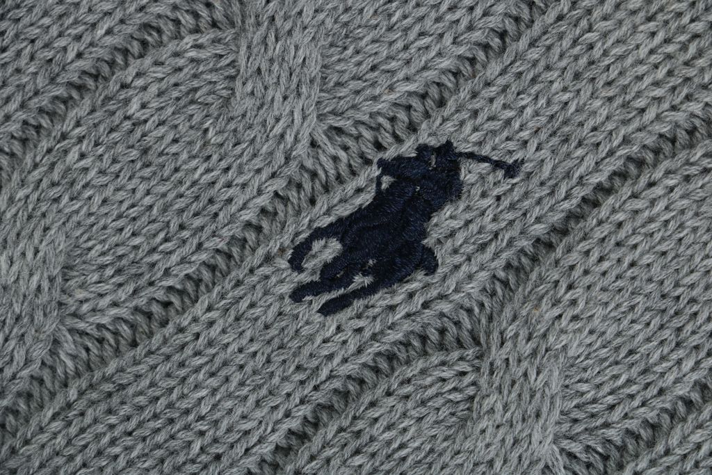 Ralph Lauren Pony Embroidered Polo Collar Sweater