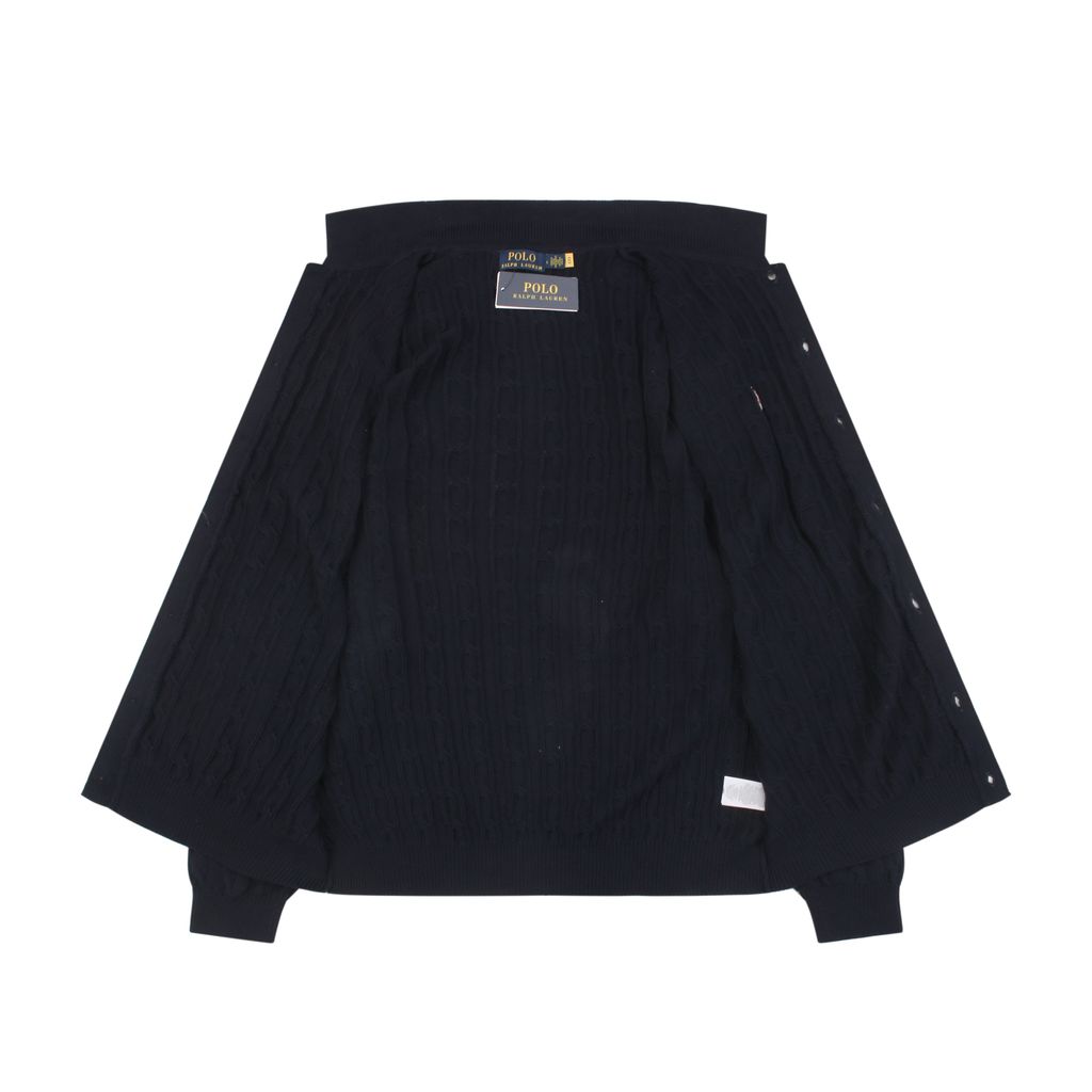 Ralph Lauren 7-Gauge Cotton Cable Knit Cardigan