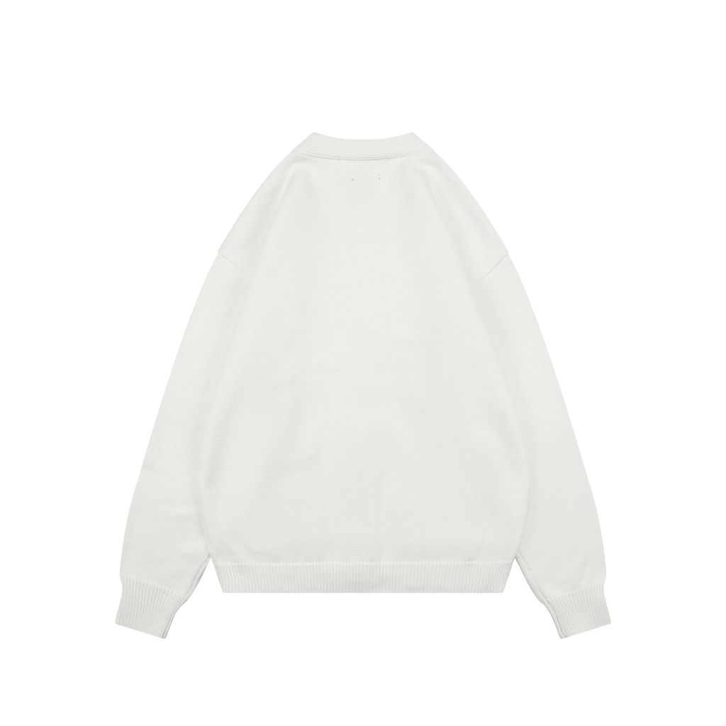Ralph Lauren Pony Five-Button Pocket Cardigan White
