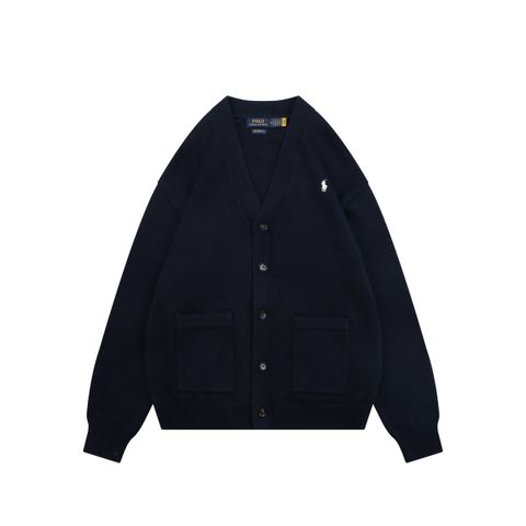 Ralph Lauren Pony Five-Button Pocket Cardigan Navy